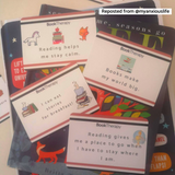 My First Reading Cards: 18 Reasons to Read - Book Therapy